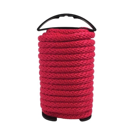 Koch Industries Koch Industries 1/2 in. D X 35 ft. L Red Solid Braided Polypropylene Rope 5091611